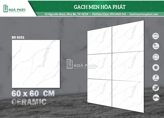 Gạch lát nền 60x60 Tasa TS 6231