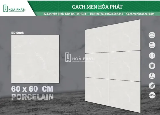 Gạch lát nền 60x60 Blue Dragon BD 6908