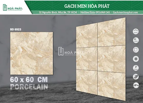 Gạch lát nền 60x60 Blue Dragon BD 6923
