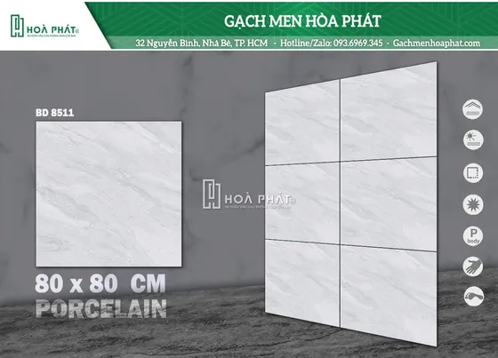 Gạch lát nền 80x80 Blue Dragon BD 8511