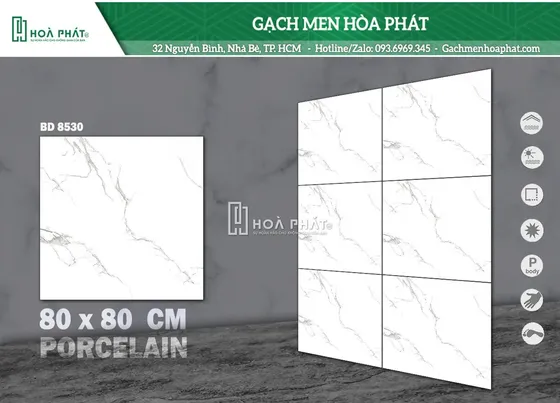 Gạch lát nền 80x80 Blue Dragon BD 8530