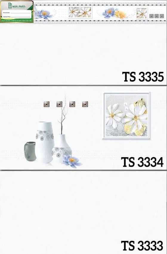 Gạch ốp tường 30x60 Tasa TS 3333 - TS 3334 - TS 3335