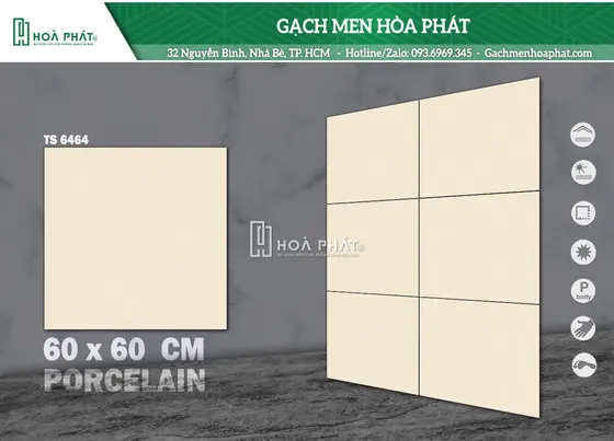 Gạch lát nền 60x60 Tasa TS 6464
