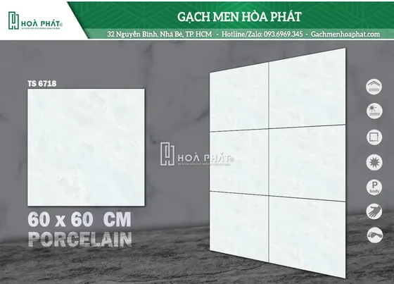 GẠCH 60X60 TS6718 GRANITE BÓNG KIẾNG LOẠI 1 – SALE GIÁ RẺ