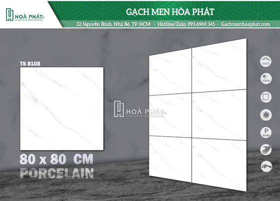 Gạch lát nền 80x80 Tasa TS 8108