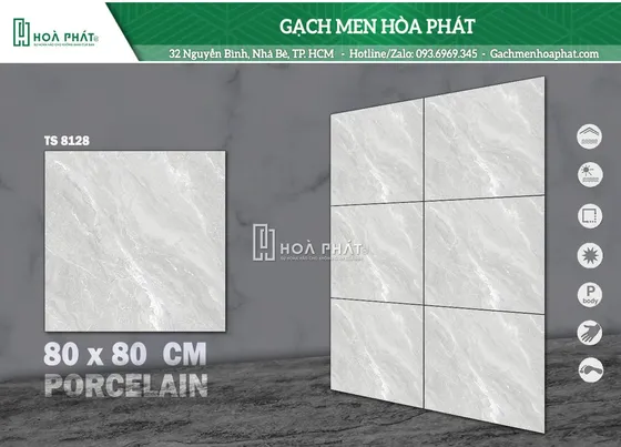 Gạch lát nền 80x80 Tasa TS 8128