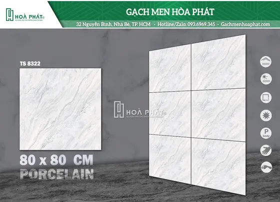 Gạch lát nền 80x80 Tasa TS 8322