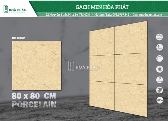Gạch lát nền 80x80 Tasa TS 8352