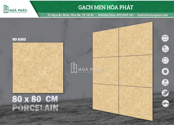 Gạch lát nền 80x80 Tasa TS 8353