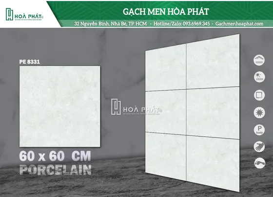 Gạch lát nền 60x60 Hoàn Mỹ PE 8331