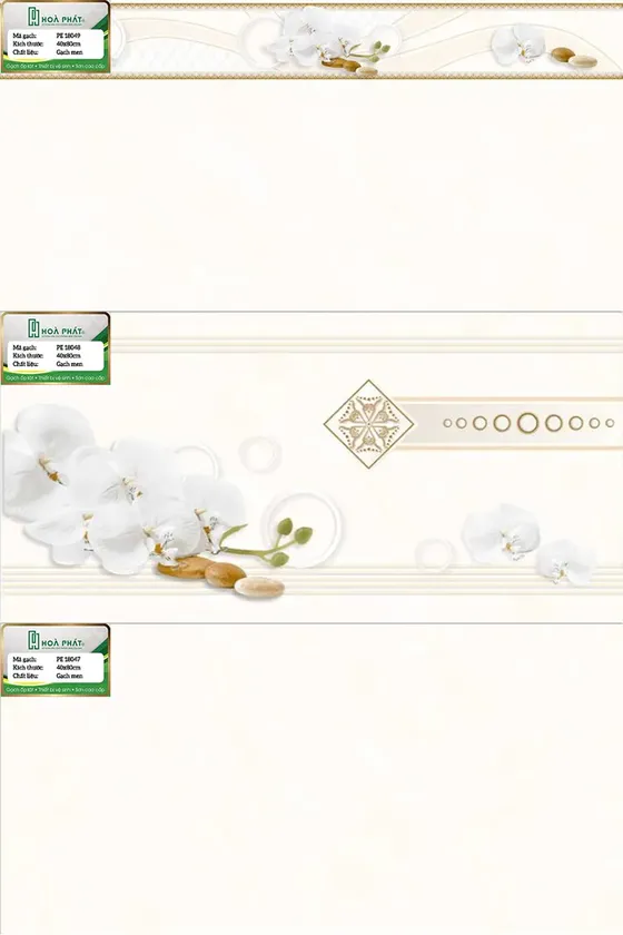 Gạch ốp tường 40×80 Hoàn Mỹ PE 18047 - PE 18048 - PE 18049