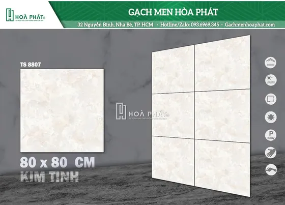 Gạch lát nền 80x80 Tasa TS 8807