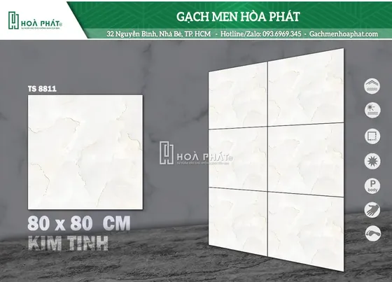 Gạch lát nền 80x80 Tasa TS 8811
