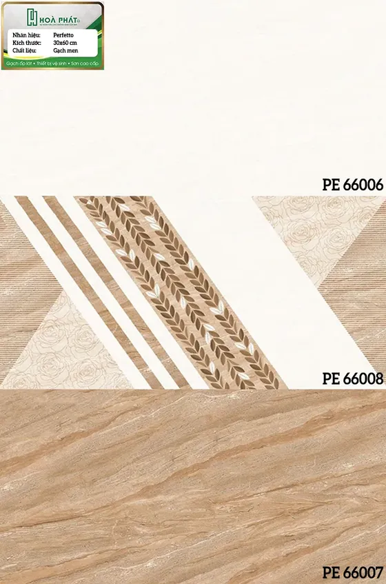 Gạch ốp tường 30x60 Hoàn Mỹ PE 66006 - PE 66007 - PE 66008