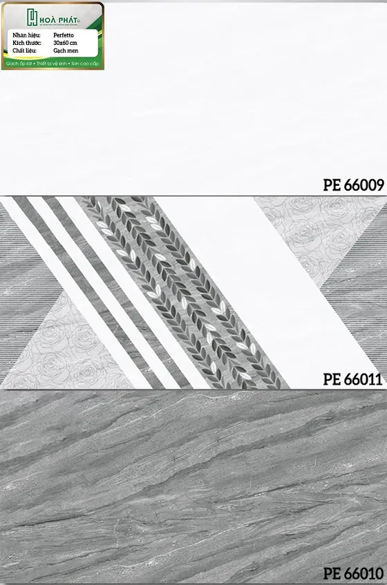 Gạch ốp tường 30x60 Hoàn Mỹ PE 66009 - PE 66010 - PE 66011