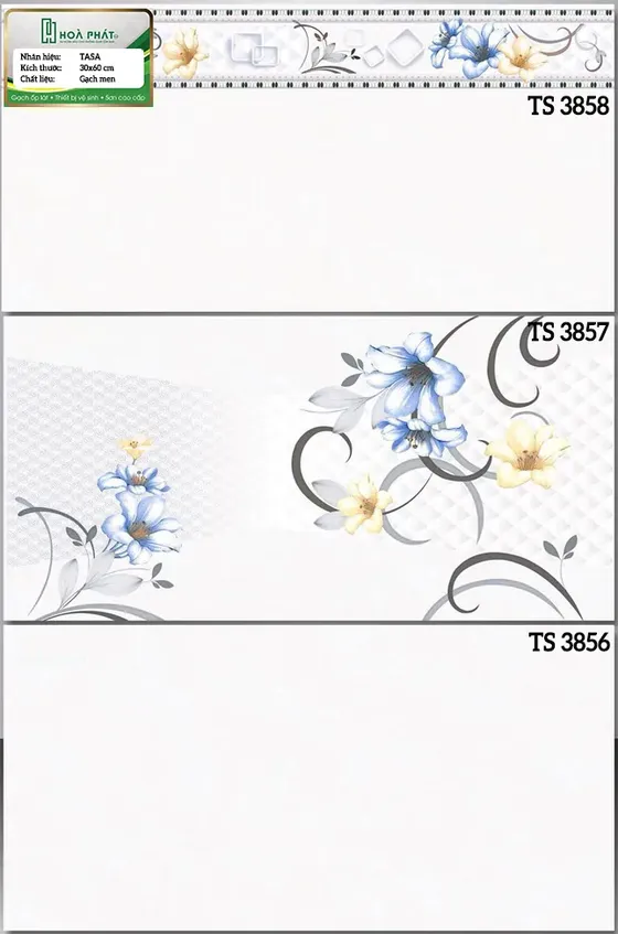 Gạch ốp tường 30x60 Tasa TS 3856 - TS 3857 - TS 3858