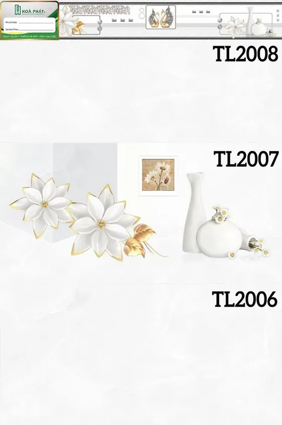 Gạch ốp tường 30x60 Thanh Long TL 2006 - TL 2007 - TL 2008