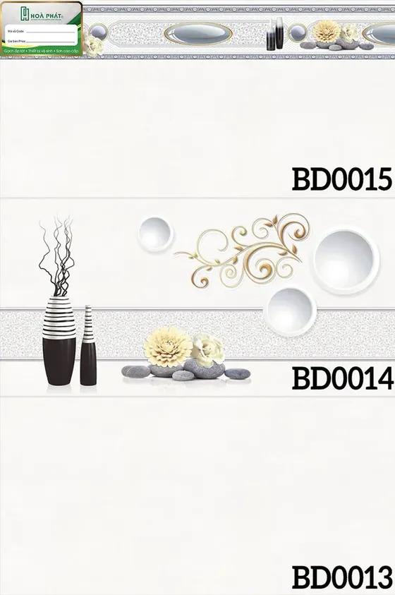 Gạch ốp tường 30x60 Thanh Long BD 0013 - BD 0014 - BD 0015