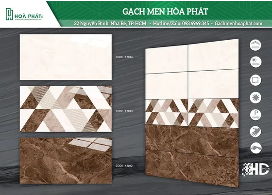 Gạch ốp tường 30x60 Thanh Long BD 12012 - BD 12013 - BD 12014