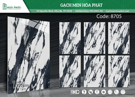 Gạch lát nền 80x120 Tasa TS 8705