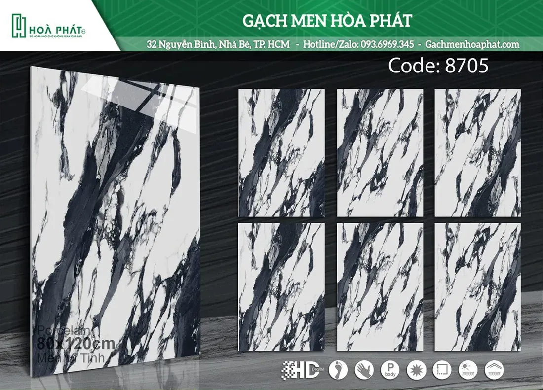 Gạch lát nền 80x120 Tasa TS 8705