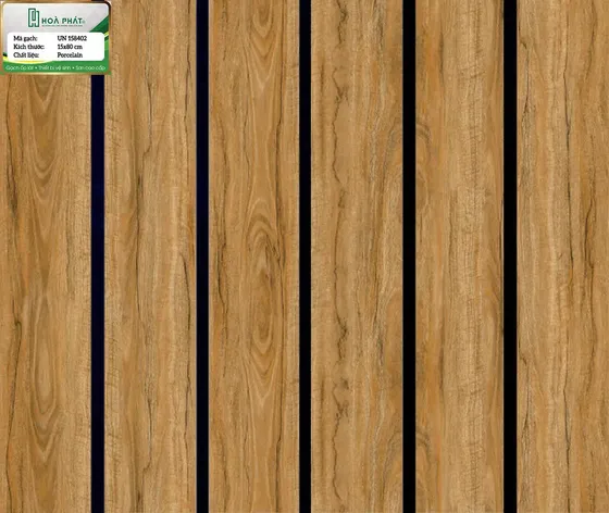 Gạch giả gỗ 15x80 Unis UN 158402
