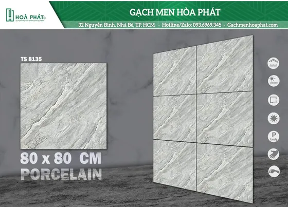 Gạch lát nền 80x80 Tasa TS 8135