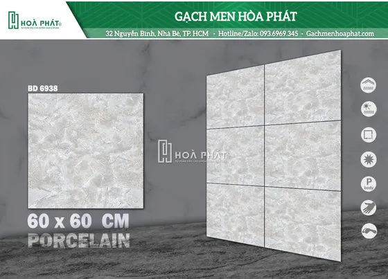 Gạch lát nền 60x60 Blue Dragon BD 6938