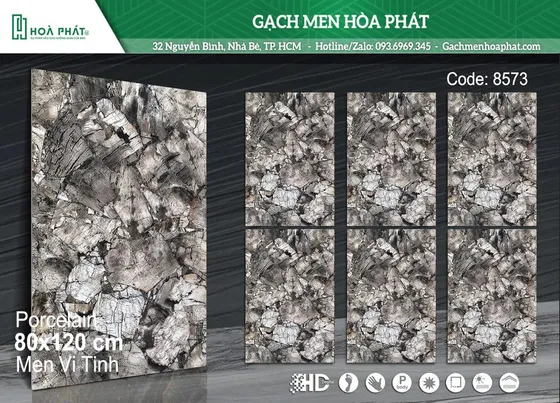 Gạch lát nền 80x120 Blue Dragon BD 8573