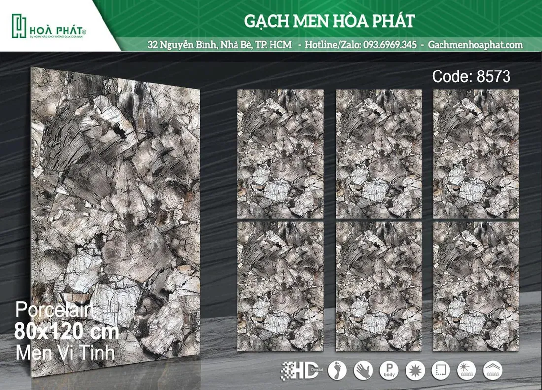 Gạch lát nền 80x120 Blue Dragon BD 8573
