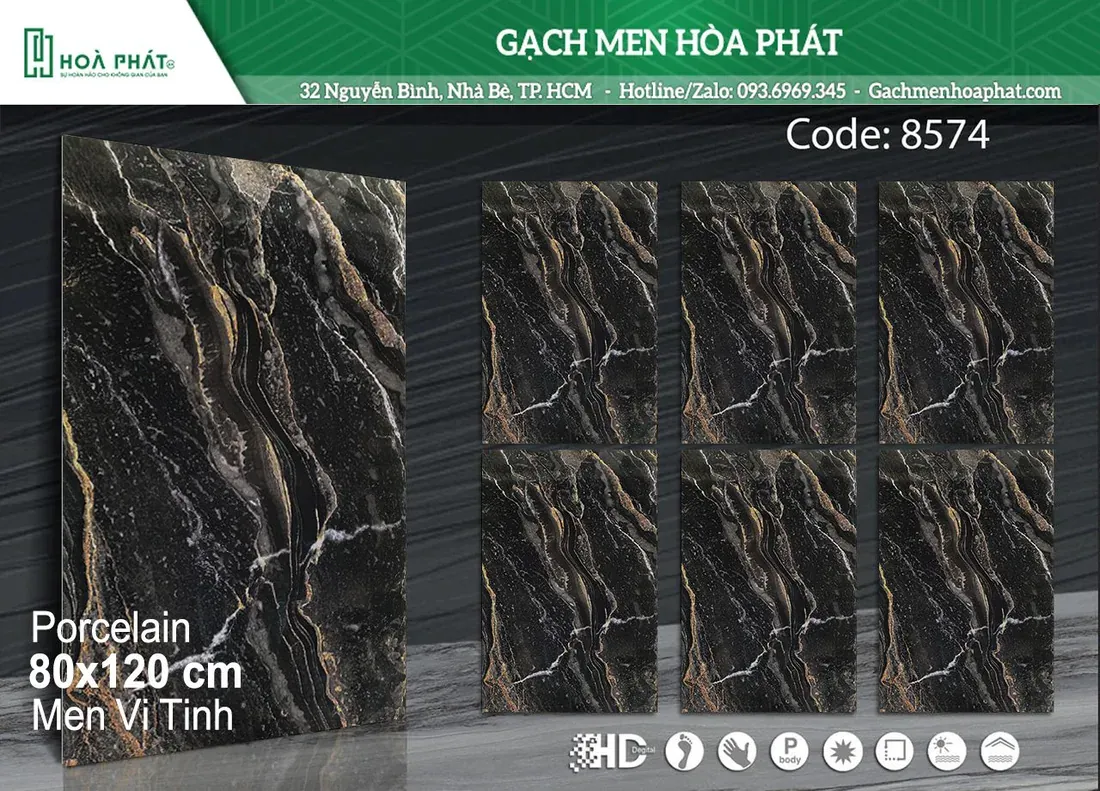 Gạch lát nền 80x120 Blue Dragon BD 8574