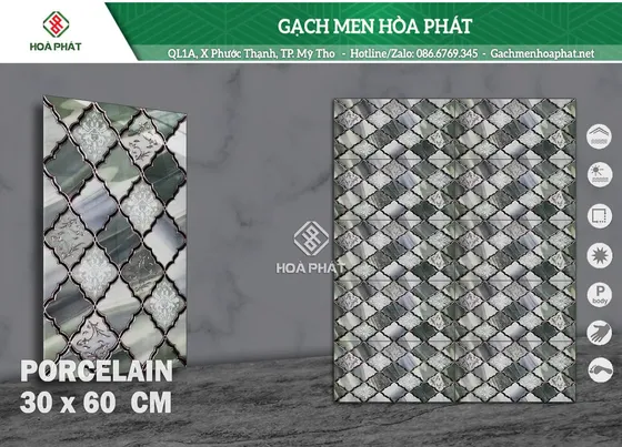 Gạch ốp tường 30x60 Bóng Vi Tinh HP 36A00