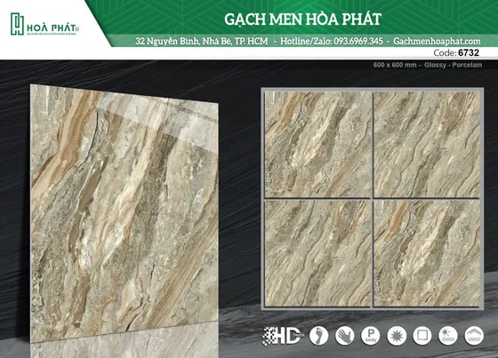 Gạch lát nền 60x60 Tasa TS 6732