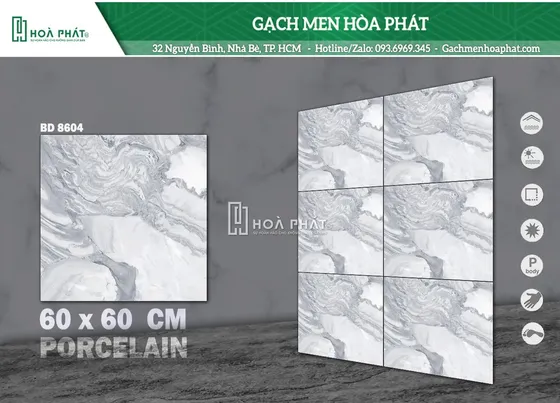 Gạch lát nền 60x60 Blue Dragon BD 8604