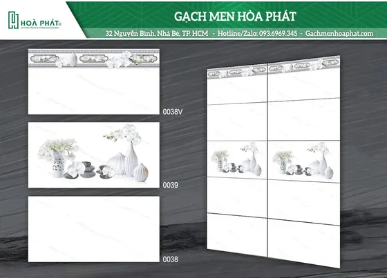 Gạch ốp tường 30x60 Thanh Long 0038 - 0039 - 0038V