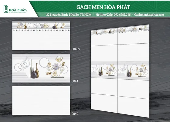 Gạch ốp tường 30x60 Thanh Long 0040 - 0041 - 0040V