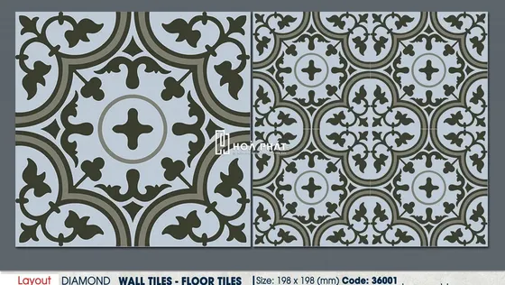 Gạch bông trang trí 20x20 Hoàn Mỹ 36001