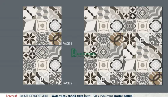 Gạch bông trang trí 20x20 Hoàn Mỹ 36003