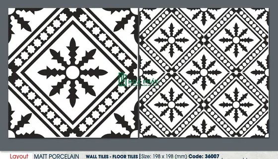 Gạch bông trang trí 20x20 Hoàn Mỹ 36007