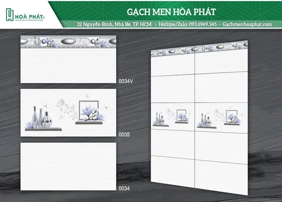 Gạch ốp tường 30x60 Thanh Long 0034 - 0035 - 0034V