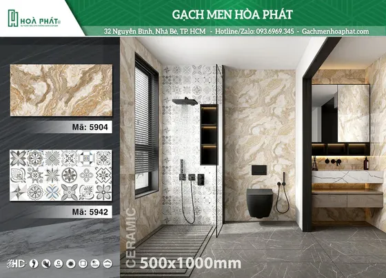 Gạch ốp tường 50x100 Blue Dragon BD 5942
