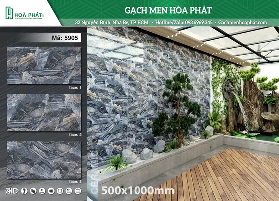 Gạch ốp tường 50x100 Blue Dragon BD 5905