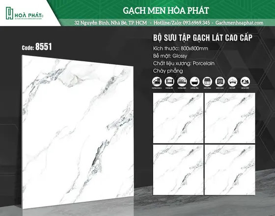 Gạch lát nền 80x80 Blue Dragon BD 8551