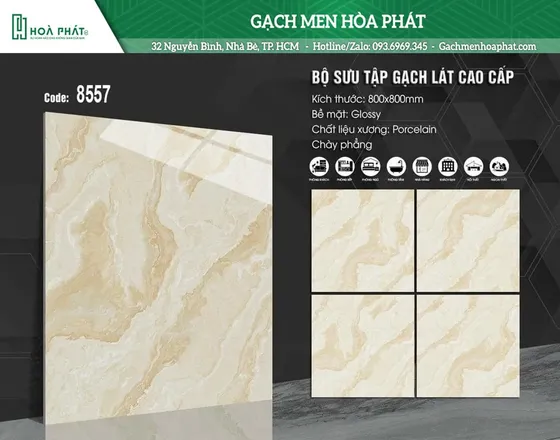 Gạch lát nền 80x80 Blue Dragon BD 8557