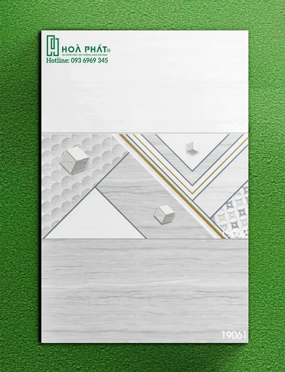 Gạch ốp tường 40x80 Hoàn Mỹ PE 19060 - PE 19061 - PE 19062