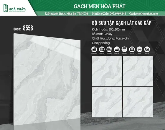 Gạch lát nền 80x80 Blue Dragon BD 8558