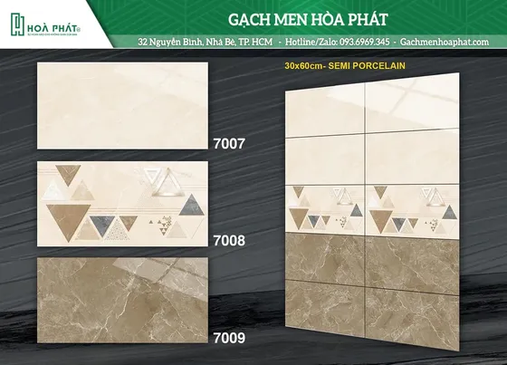 Gạch ốp tường 30X60 TASA TS 7007 - TS 7008 - TS 7009