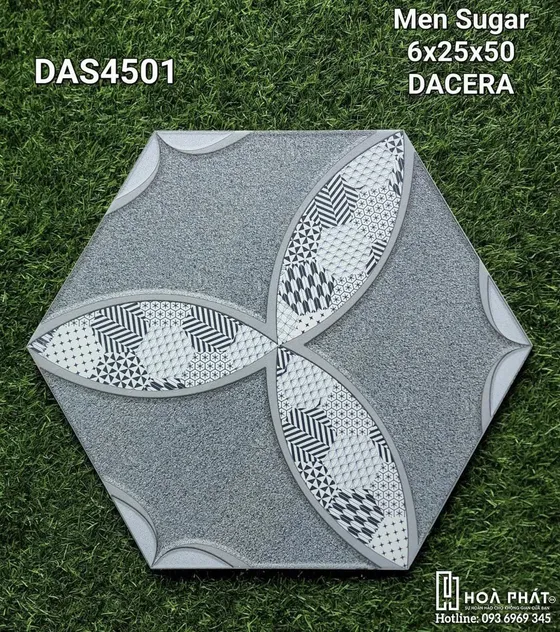 Gạch lát sân lục giác 6x25x50 Dacera DAS4501
