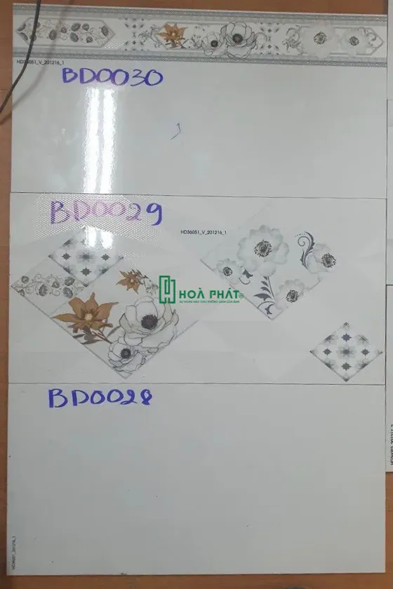Gạch ốp tường 30x60 BD 0028 - 0029 - 0030