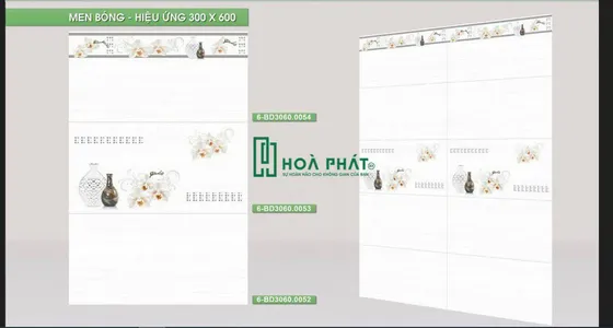 Gạch ốp tường 30x60 BD 0052 - 0053 - 0054